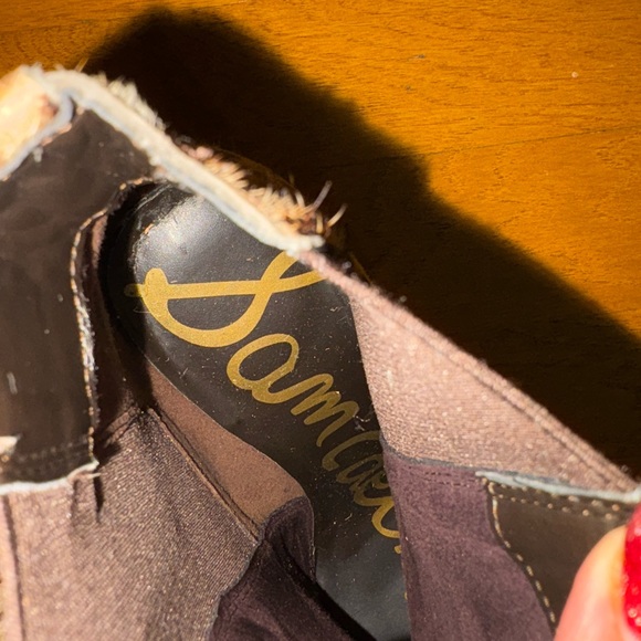 Sam Edelman Animal Print Ankle Booties Size 8.5 - Picture 8 of 9